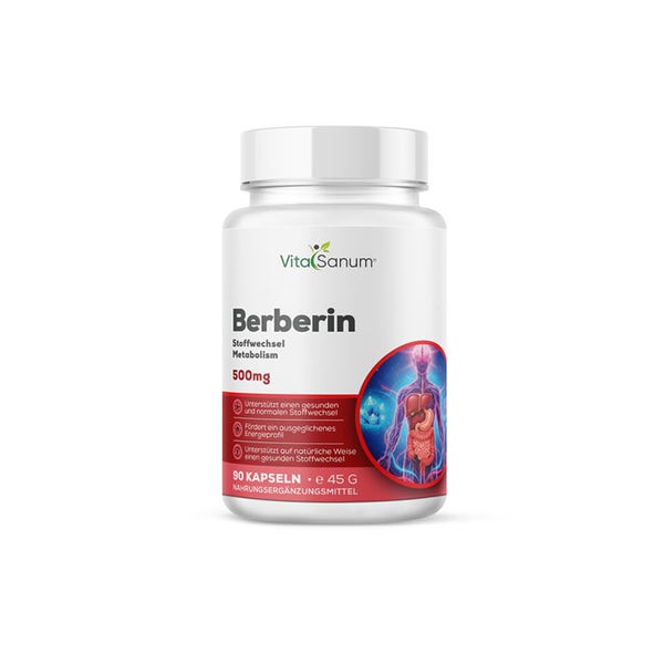 VitaSanum®- Berberin (Berberinsulfat) 500 mg 90 Kapseln  St