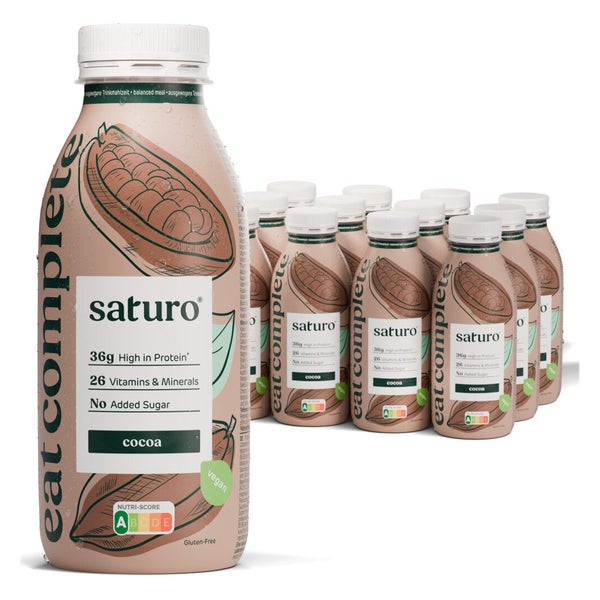 Saturo Trinkmahlzeit Kakao | Vegane Astronautennahrung 12 St