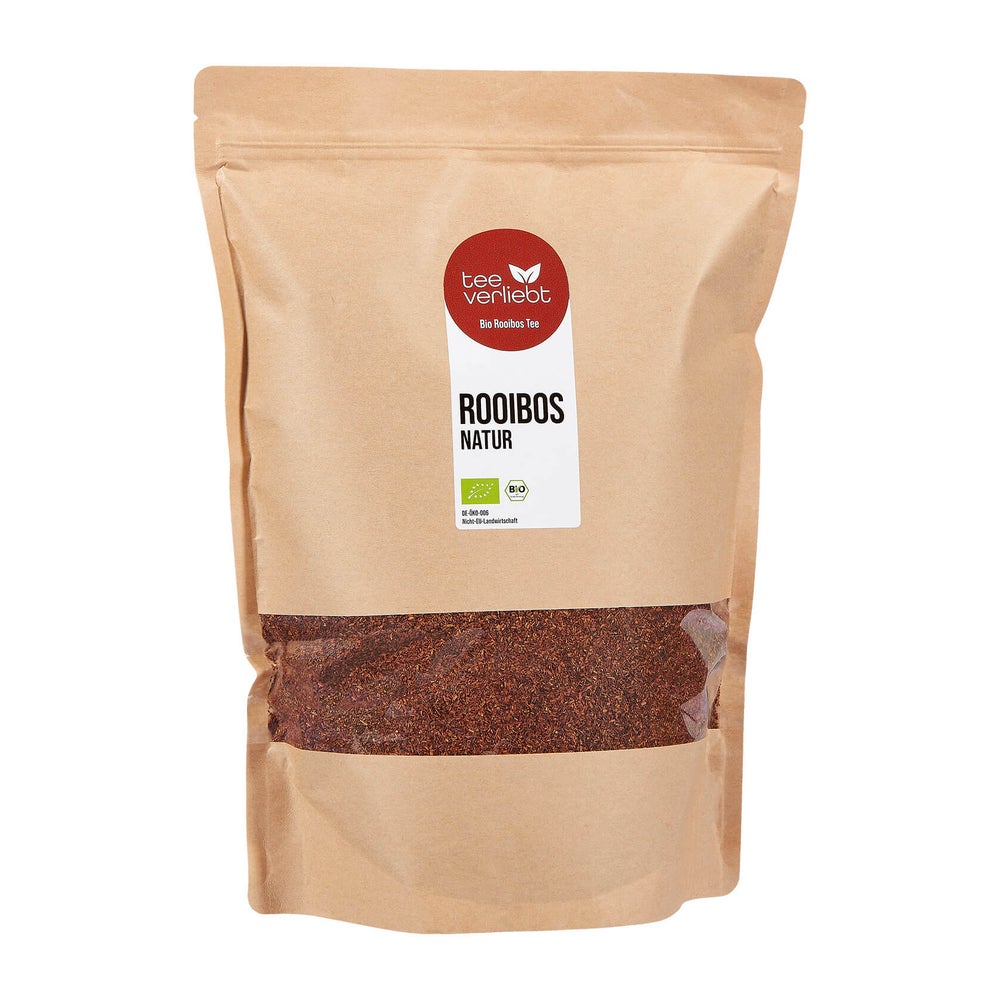teeverliebt - Rooibos Bio loser Rooibostee Großpackung I Milder, koffeinfreier Teegenuss | 1kg 1000 g