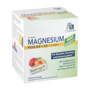 Produktabbildung: Magnesium 400 plus D3+K2 direkt Pfirsich-Maracuja 50X2,5 g