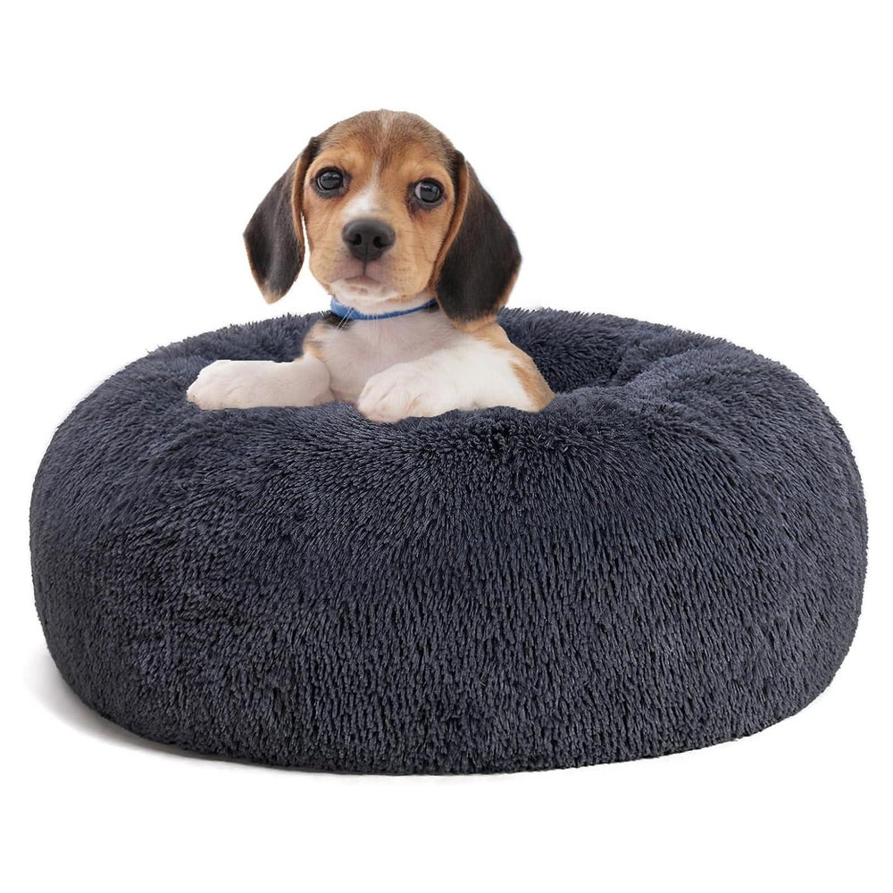 Hundebett Orthopädisches Donut L 60 x B 60 x H 18 cm Dunkelg 1 St