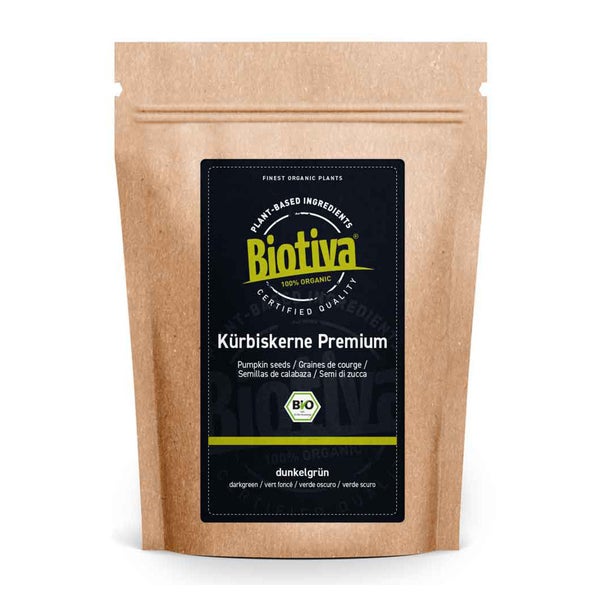 Biotiva Kürbiskerne dunkelgrün Bio 500 g