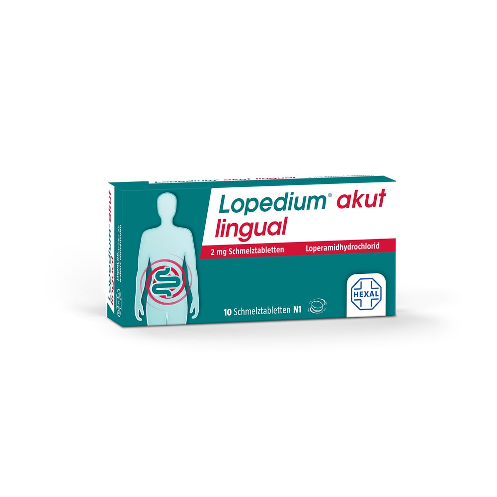 Lopedium Akut Lingual 2 Mg Schmelztabletten 10 St