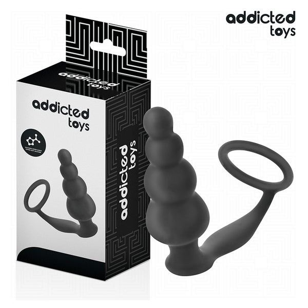 Addicted Toys - Silikon Analplug mit Hodenring
