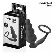 Addicted Toys - Silikon Analplug mit Hodenring