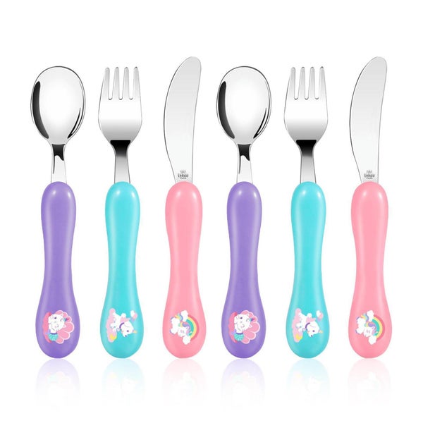 Kinderbesteck Edelstahl Set 6teilig Löffel Gabel 1 St