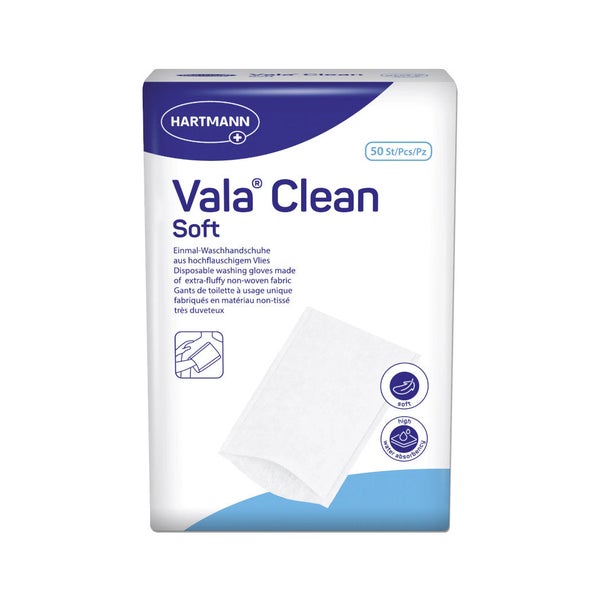 Valaclean Soft Einmal-waschhandschuhe 24X50 St