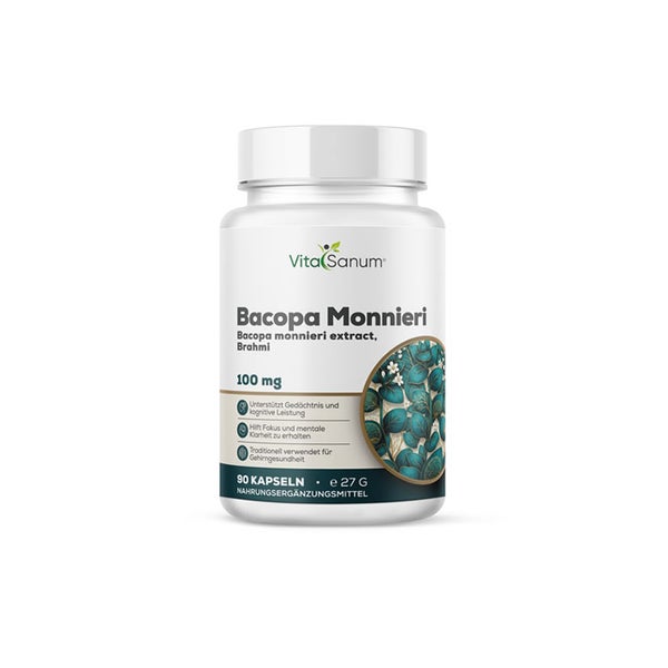 VitaSanum® Bacopa Monnieri (Brahmi) 100 mg 90 Kapseln  St