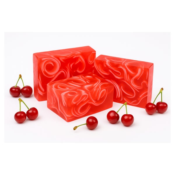 Nesbel Seife Winterkirsche – süß & fruchtig | Glycerin & Ziegenmilch 100 g