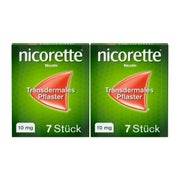 Produktabbildung: nicorette® TX Pflaster 10 mg Doppelpack 2X7 St