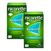 Produktabbildung: nicorette Kaugummi 2mg whitemint DP 2X105 St
