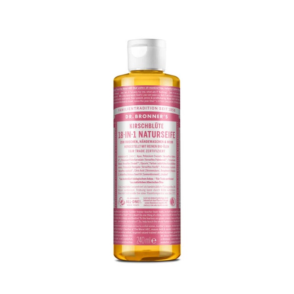 Dr. Bronner's 18-in-1 Naturseife Kirschblüte 240 ml
