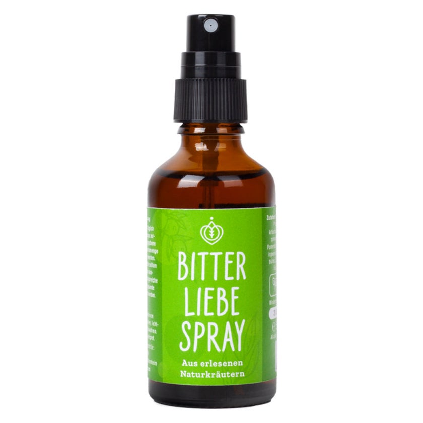 BitterLiebe Bitterstoffe Spray 50ml - Bittertropfen als Spray aus Die Höhle  der Löwen - Hildegard von Bingen, Bitterkräuter 1x 50 ml online kaufen |  DocMorris