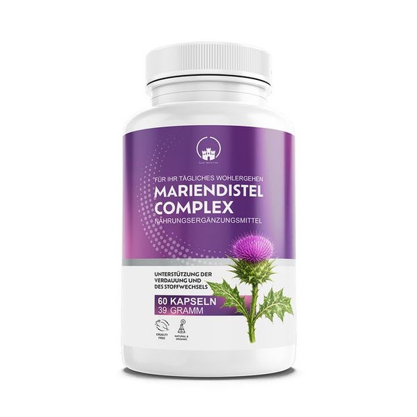 Saint Nutrition® Mariendistel Komplex Kapseln 500 mg | Hochdosiert Artischocke & Löwenzahn Extrakt 39 g
