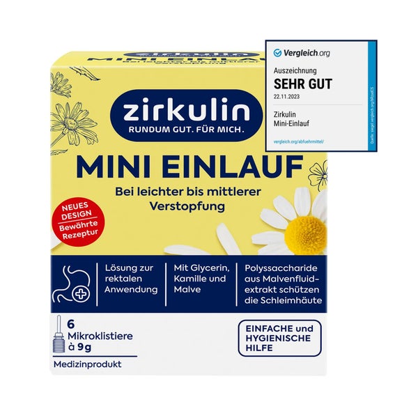 Zirkulin Mini-Einlauf | Bei Verstopfung | 6 Stück 6 St