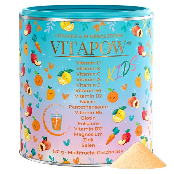 Vitapow Kinder Multivitamin Pulver + Zink, Magnesium, Selen 120 g