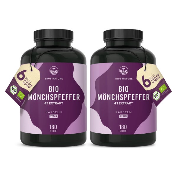 Bio Mönchspfeffer Kapseln 20 mg - 4:1 Extrakt - TRUE NATURE® 360 St