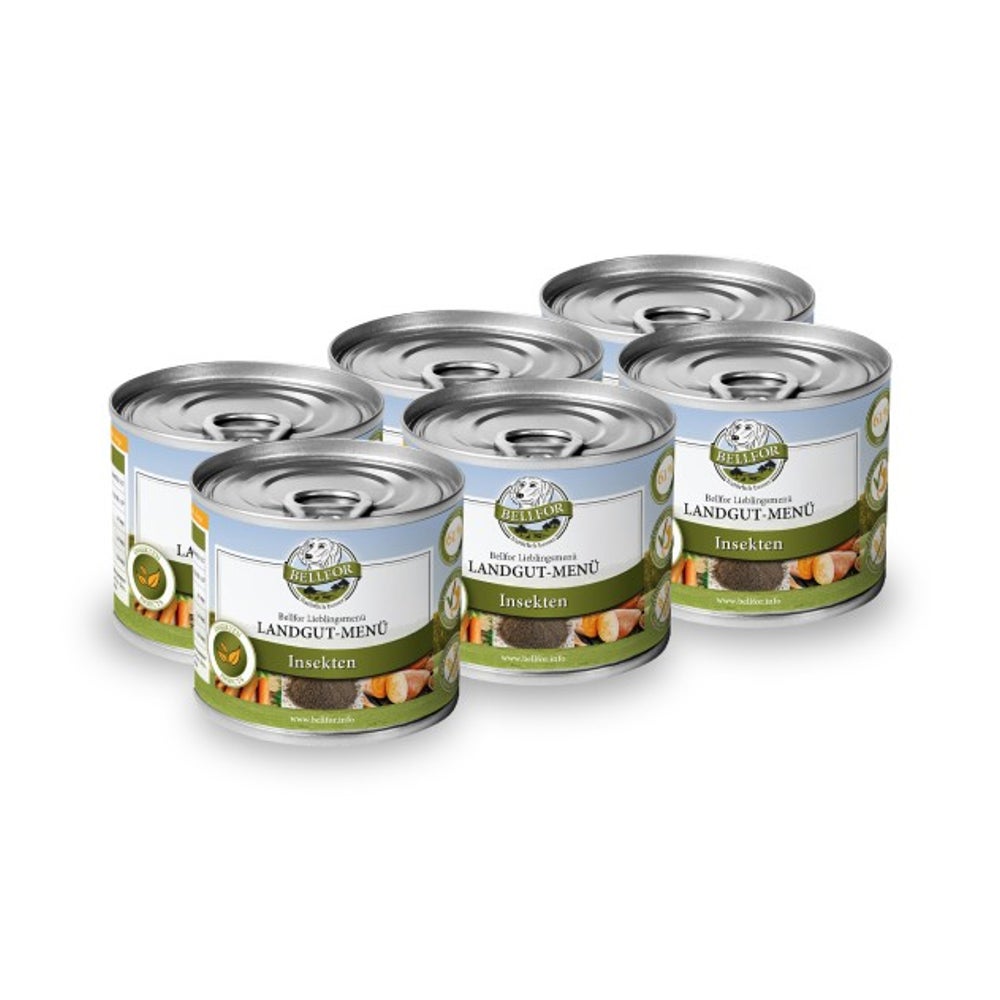 Bellfor Hundefutter Nass mit Insekten Landgut-Menü 1,200 g