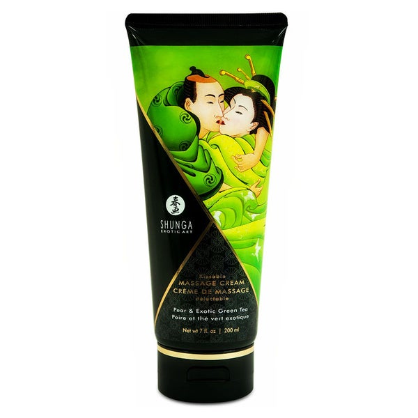 Shunga Erotic Art - Birne & Grüner Tee Massagecreme 200 ml