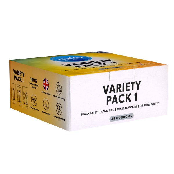 «Variety Pack 1» - 48 gemischte Kondome, 7 Sorten (48 Kondome) 48 St