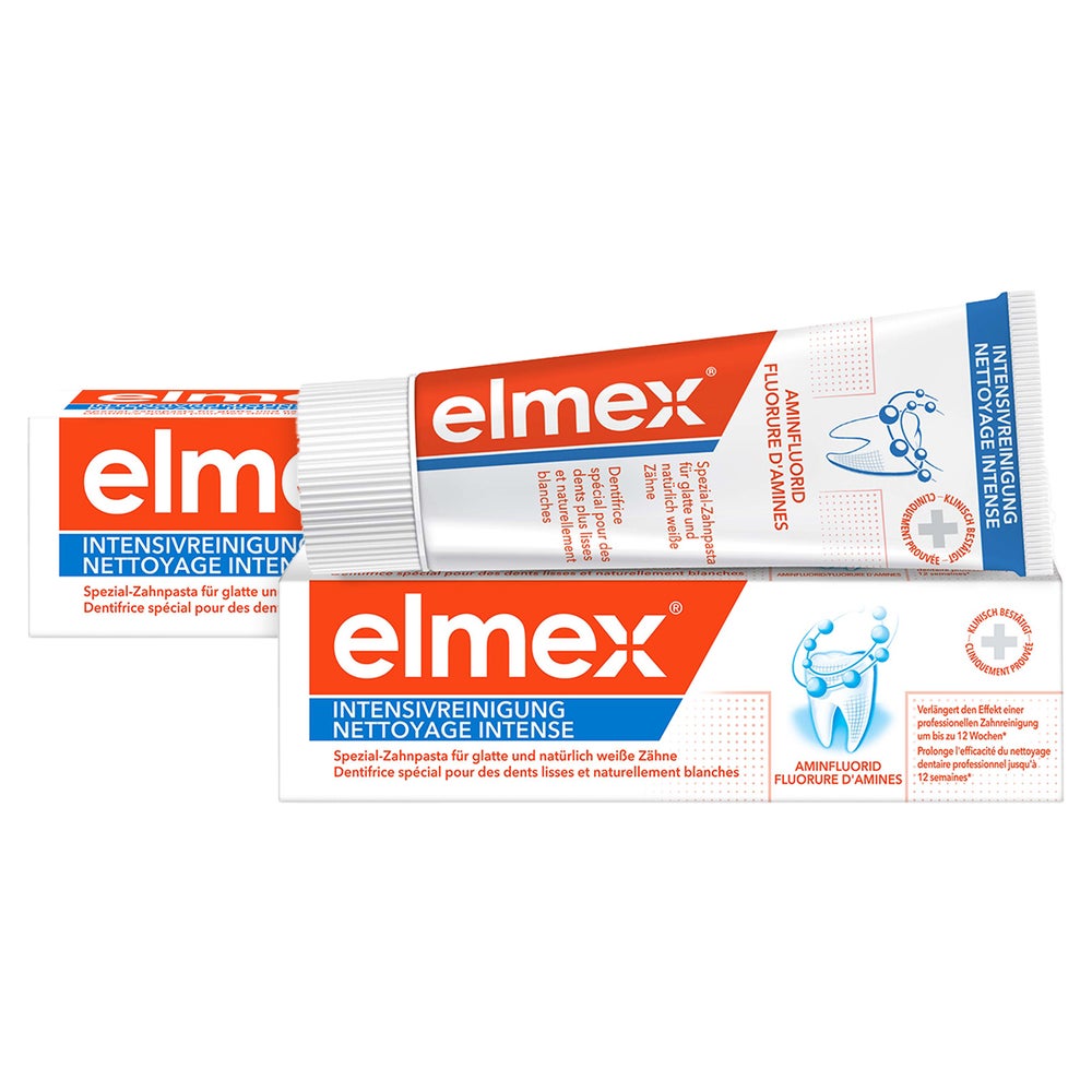 elmex Zahnpasta INTENSIVREINIGUNG 2X50 ml