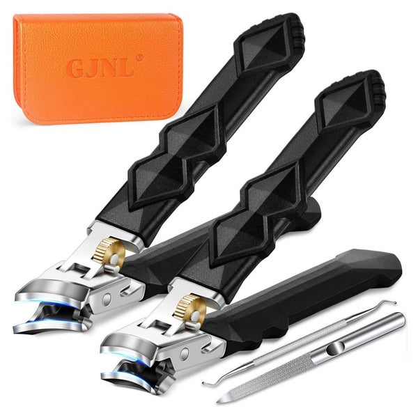 GJNL Nagelknipser Set für dicke Nägel, 4-teilig | Ultra Wide Jaw, scharf, mit
