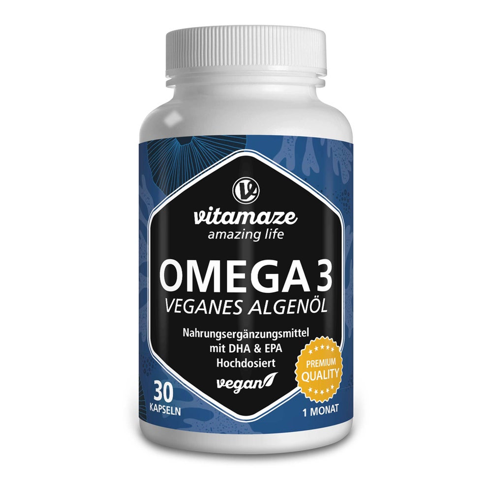 Omega 3 Vegan Algenöl Hochdosiert 30 St