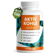 Aktivkohle Kapseln 2000mg aus Kokosnuss hochdosiert 180 St