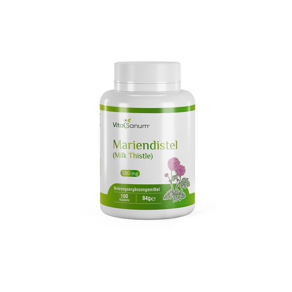 VitaSanum® - Mariendistel (Milk Thistle) 500 mg 100 Kapseln  St