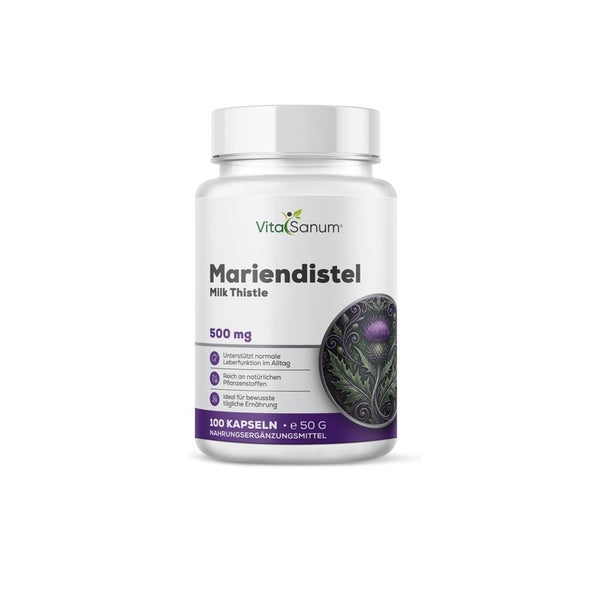 VitaSanum® – Mariendistel (Silybum marianum (L.) Gaertn.) – 500 mg 100 St