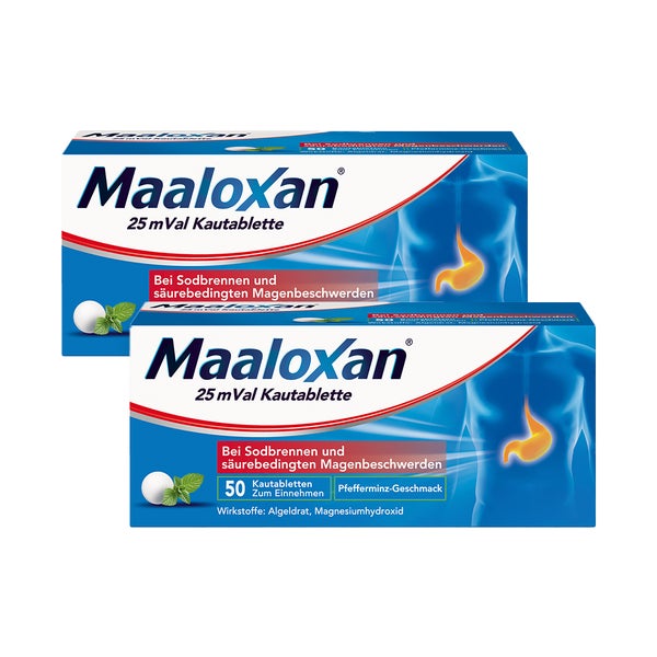 Maaloxan Kautabletten Duo 2X50 St