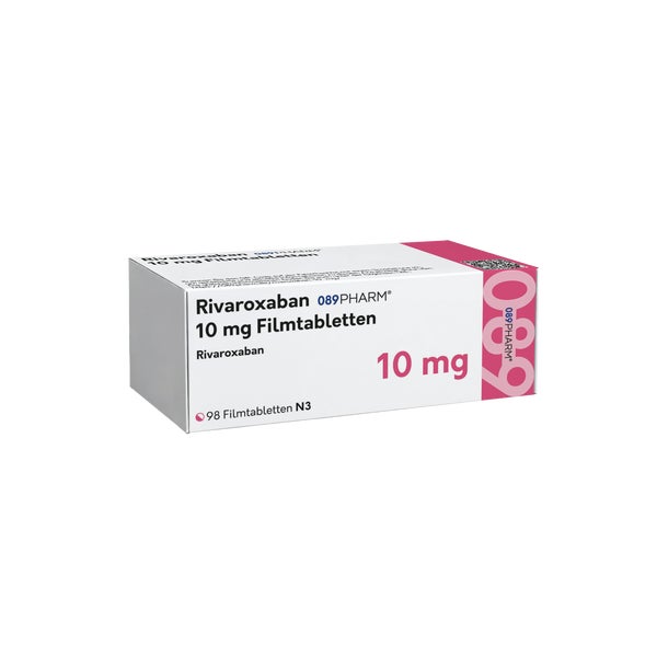 Rivaroxaban 089pharm 10 Mg Filmtabletten 98 St
