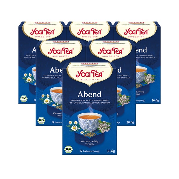 Yogi Tea - Abend Bio Kräutertee | 6 x 30,6g 6x17 St