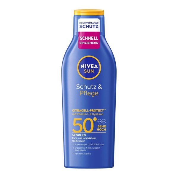 NIVEA SUN Schutz & Pflege Sonnenlotion LSF 50 mit CitraCell-Protect 200 ml
