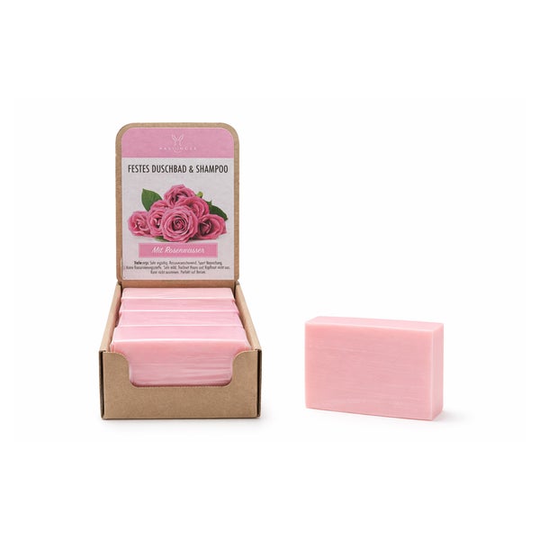 Haslinger Festes Duschbad Rosenwasser – Naturkosmetik & sanfte Pflege 100 g