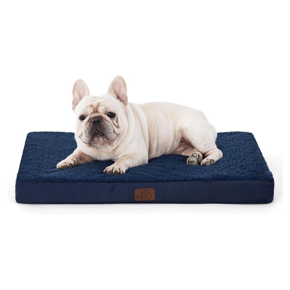 Hundebett orthopädisches waschbar L 76 x B 51 x H 8 cm Navyb 1 St