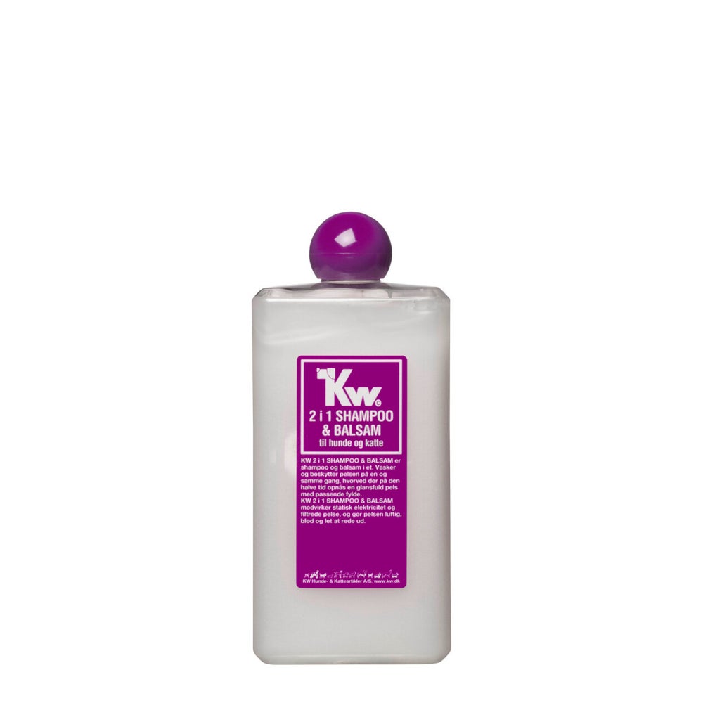 KW Wash & Dry - Shampoo mit Conditioner für Hunde und Katzen 500 ml