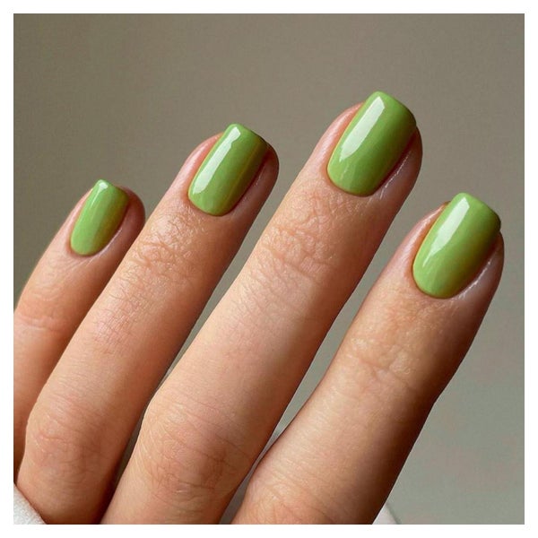 24x Sage Green Kunstnägel zum Aufkleben Kurz Eckig - French 1 St