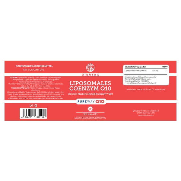 Coenzym Q10 liposomal mit dem Markenrohstoff PureWay™ Q10 35 g