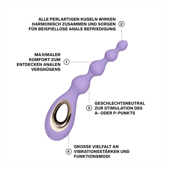LELO SORAYA Beads Anal Vibrator - Violet Dusk 1 St online kaufen | DocMorris