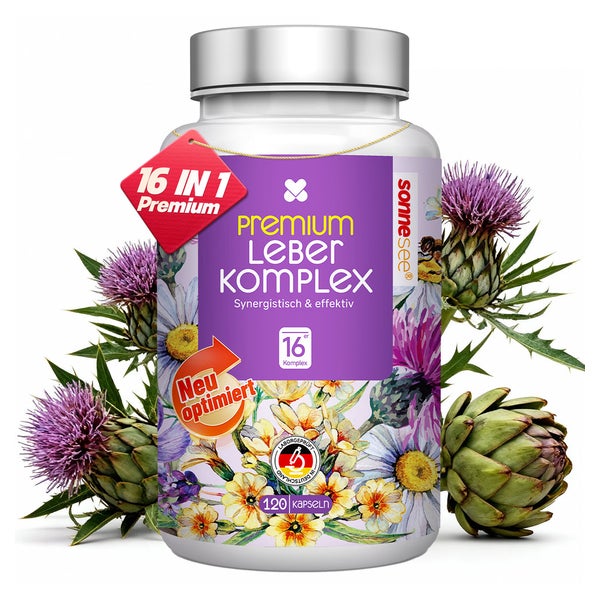 Sonnesee Premium Leber Komplex 16 in 1, 120 Kapseln 120 St