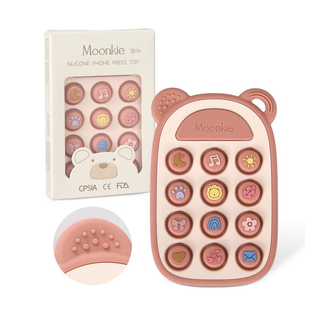 Beißring Baby Silikon Spielzeug Handy BPA frei ab 1 St