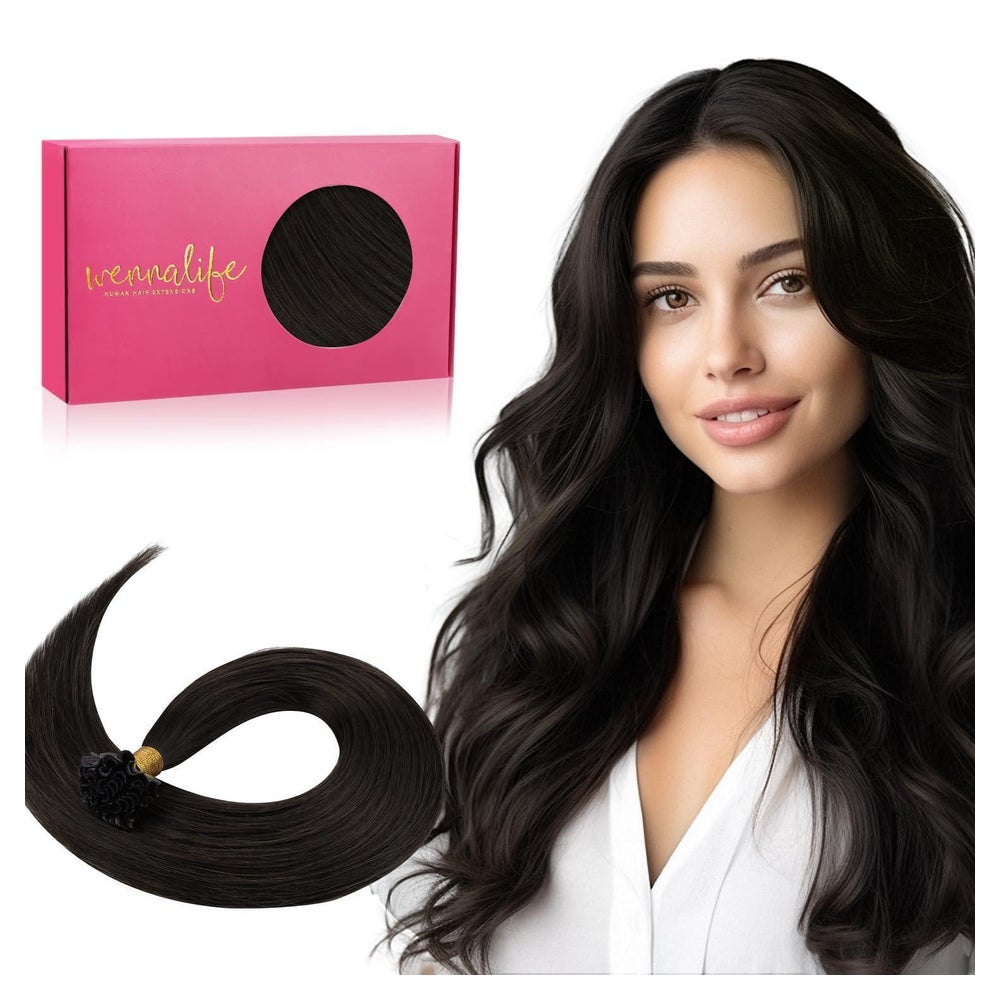Echthaar Extensions Bonding U Tip 60cm 60cm-50s 1-U Tip#2 Du 1 St