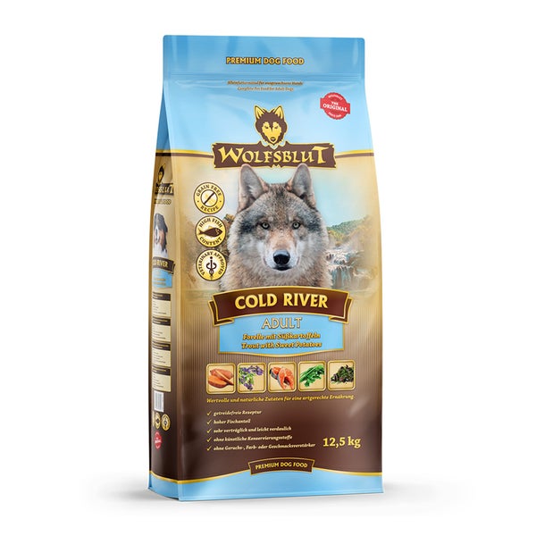Wolfsblut Cold River - Forelle & Süßk. 12,8 kg