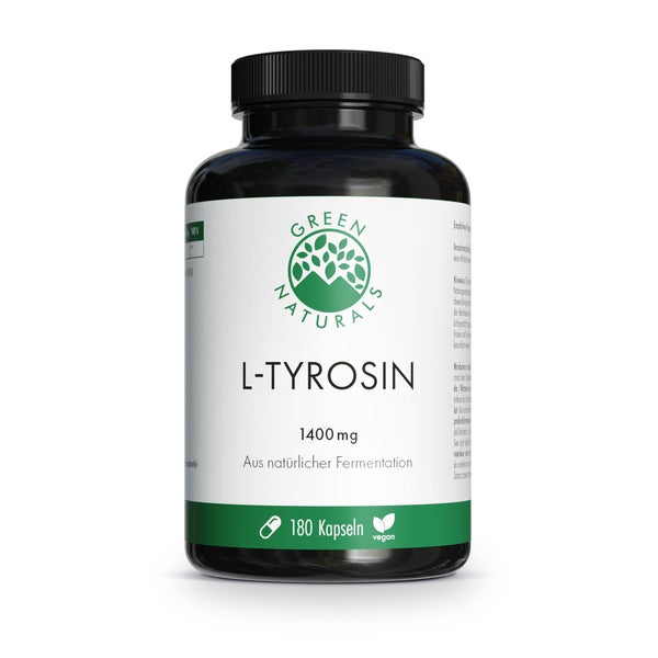 Green Naturals L-tyrosin 1400mg Vegan Hochdos.kps. 180 St