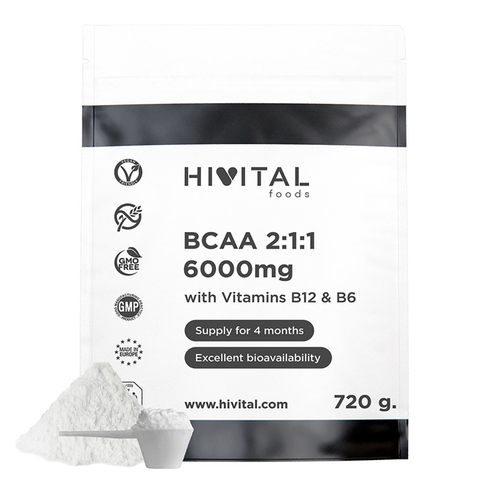 BCAA 2:1:1 6000 mg | 720 Gramm veganes Pulver 720 g