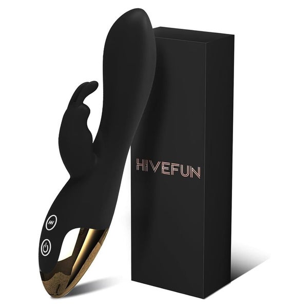 HIVEFUN Diloschwanz G Punkt Vibrator Schwarz 1 St