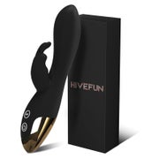 HIVEFUN Diloschwanz G Punkt Vibrator Schwarz 1 St