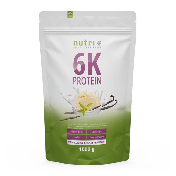 nutri+ 6K Veganes Protein Pulver - Vanilla Ice Cream 1000 g