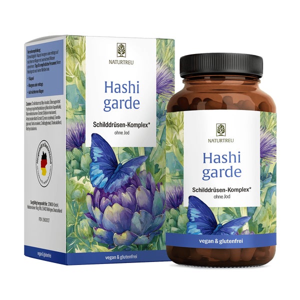 Selen & Myo-Inositol für die Schilddrüse ohne Jod HASHIGARDE 90 vegane Kapseln NATURTREU® 70 g